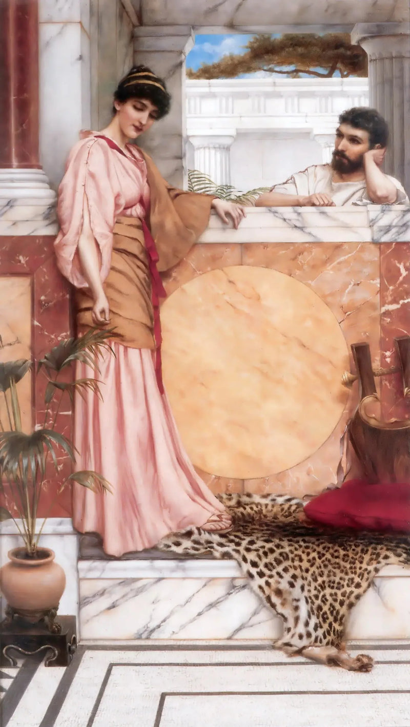 Erwartung auf eine Antwort - John William Godward