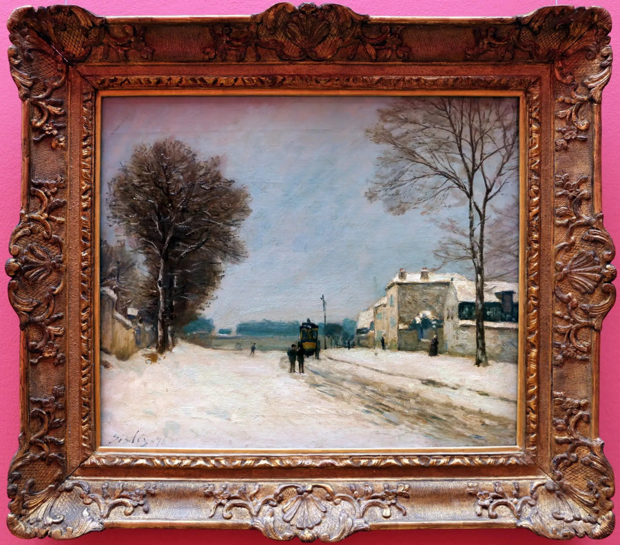 Im Winter, Schneeeffekt - Alfred Sisley
