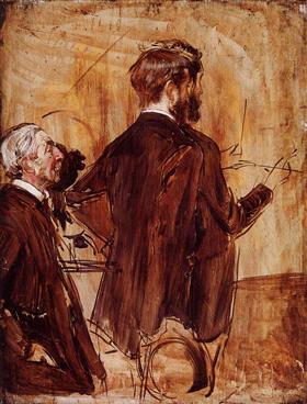 En studio - Giovanni Boldini image 1 reproduction artisanale de tableau