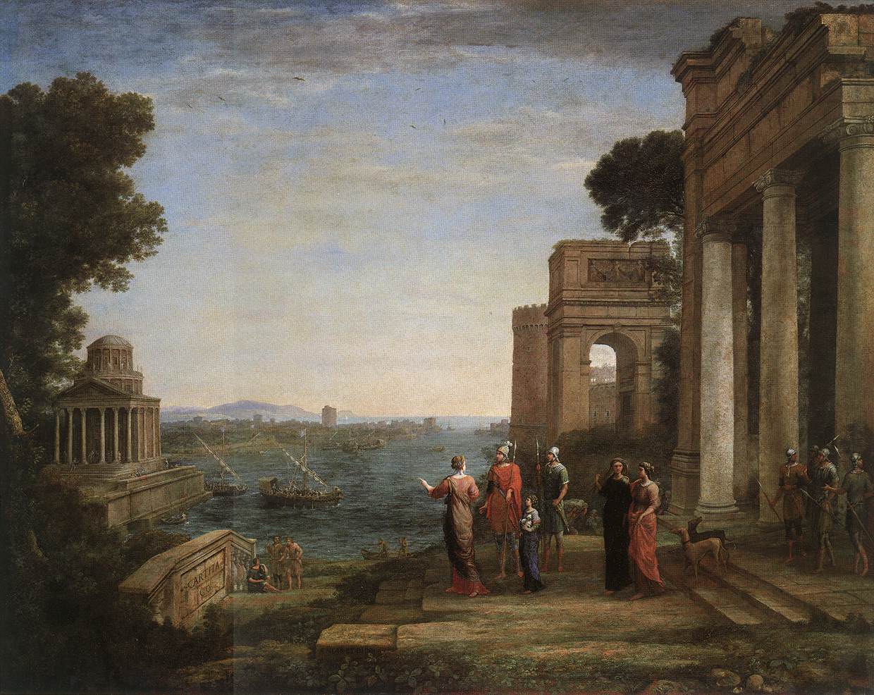 Äneas verlässt Karthago - Claude Lorrain