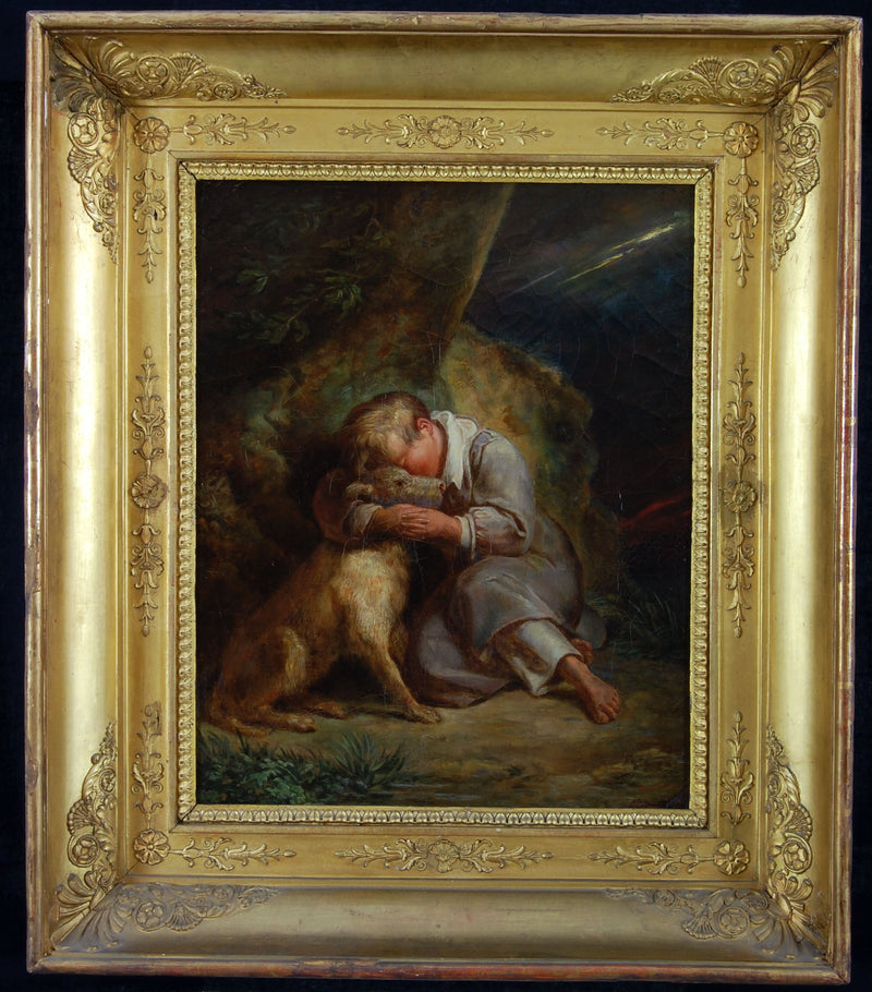 Kind mit Hund - Ary Scheffer