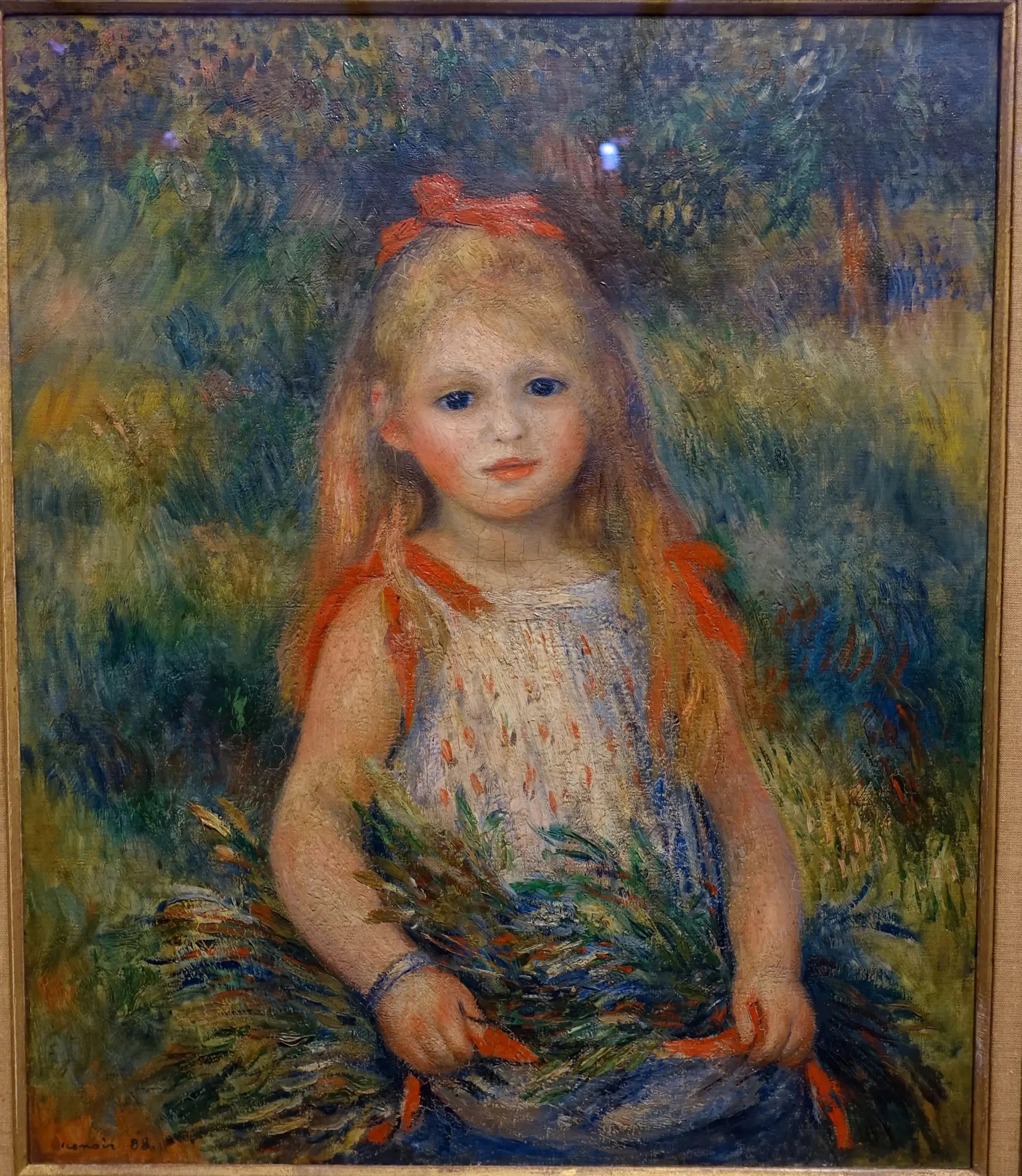 Enfant portant des épis - Pierre-Auguste Renoir image 1 reproduction artisanale de tableau
