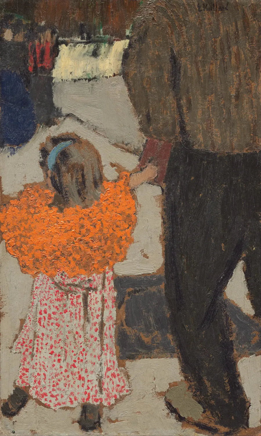 Kind mit rotem Schal - Édouard Vuillard