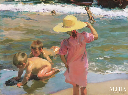 Enfant sur la plage - Sorolla - Reproductions de tableaux et peintures haut de gamme