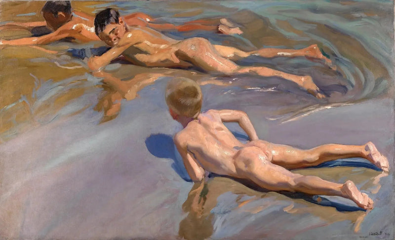 Kinder am Strand - Joaquín Sorolla