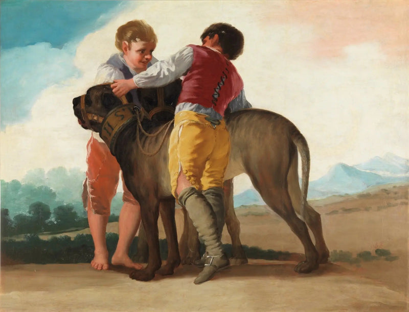 Kinder mit Hunden - Francisco de Goya