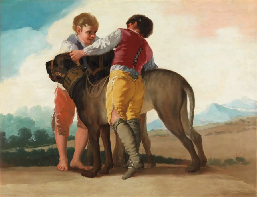 Kinder mit Hunden - Francisco de Goya