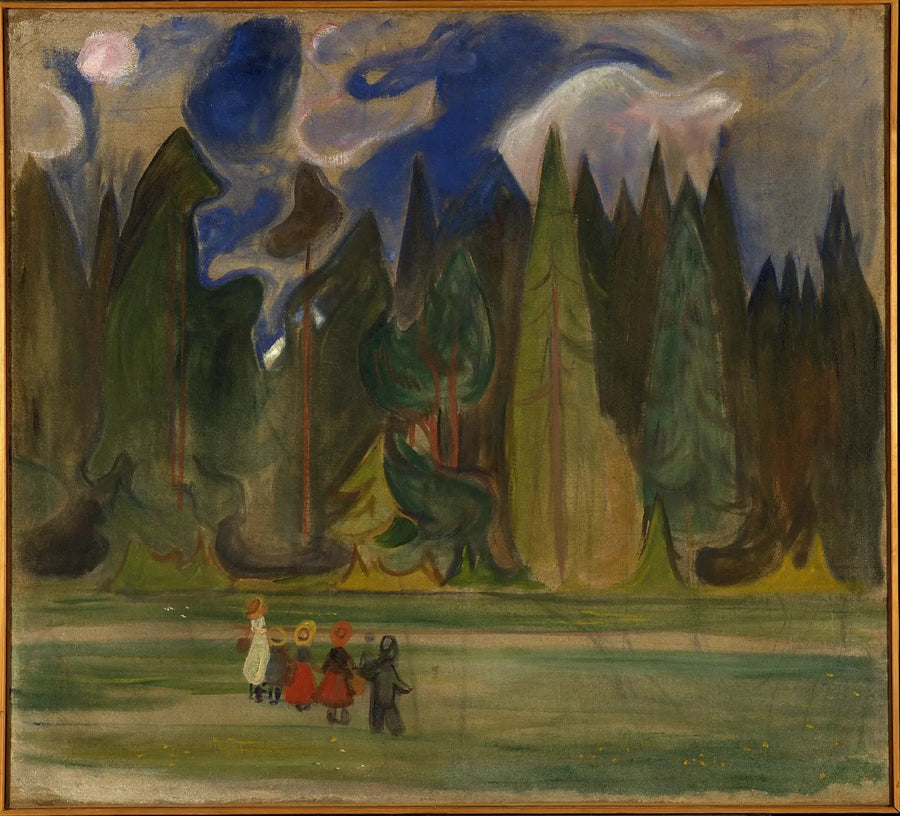 Kinder im Wald - Edvard Munch