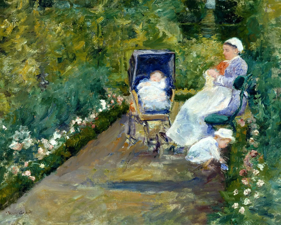 Kinder im Garten (Die Amme) - Mary Cassatt