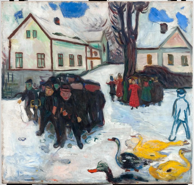 Kinder und Enten - Edvard Munch