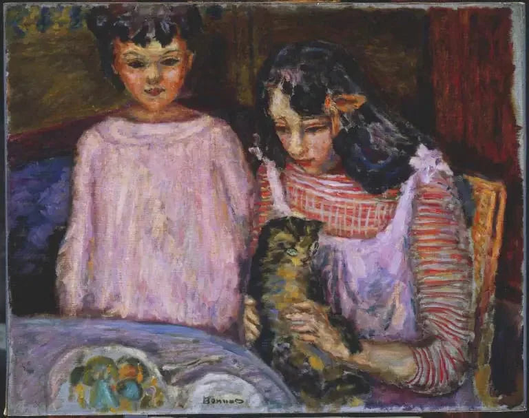 Kinder und Katze - Pierre Bonnard