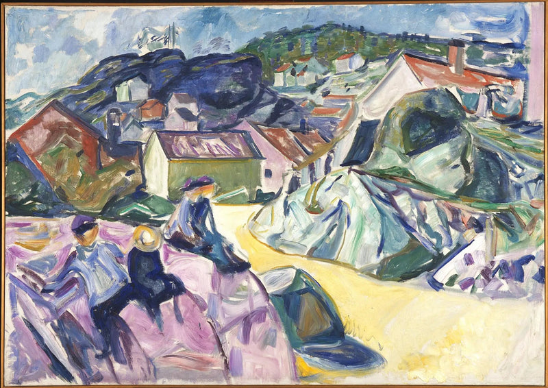 Kinder auf dem Felsen - Edvard Munch