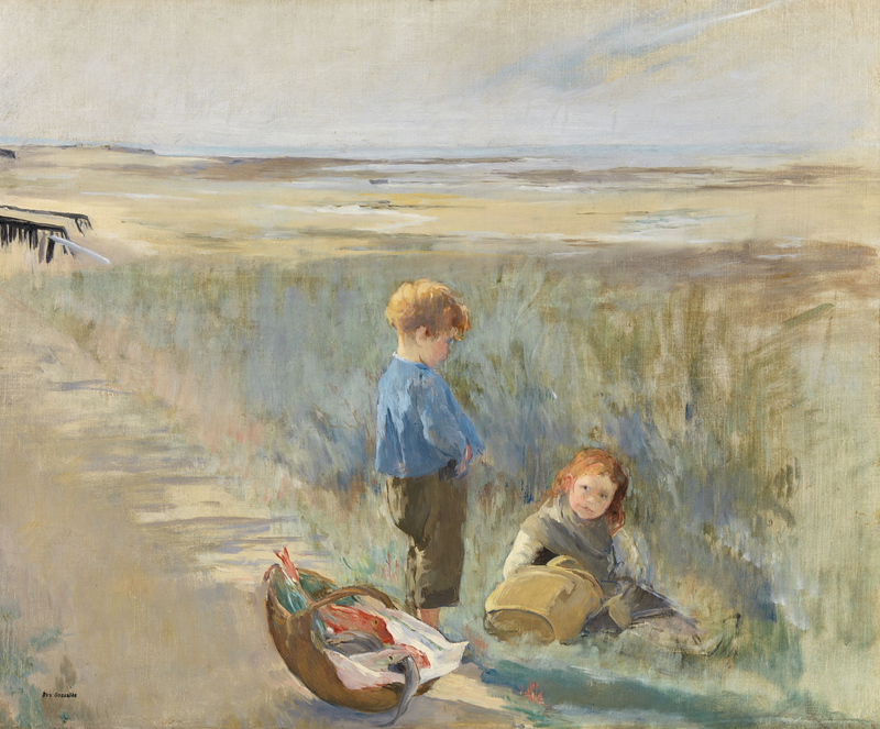 Kinder auf den Sanddünen, Grandcamp - Eva Gonzalès