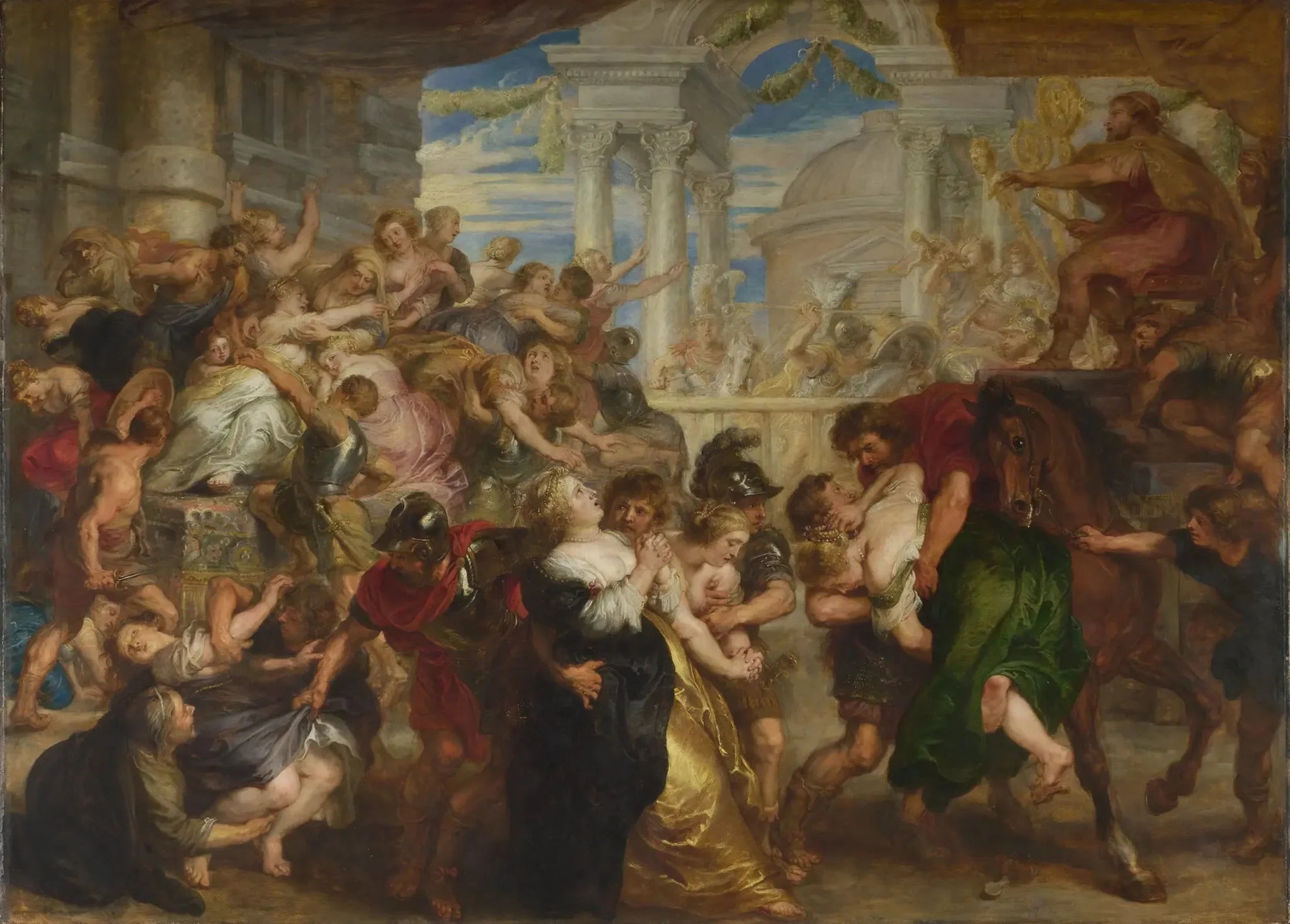 Enlèvement des Sabines - Peter Paul Rubens image 1 reproduction artisanale de tableau