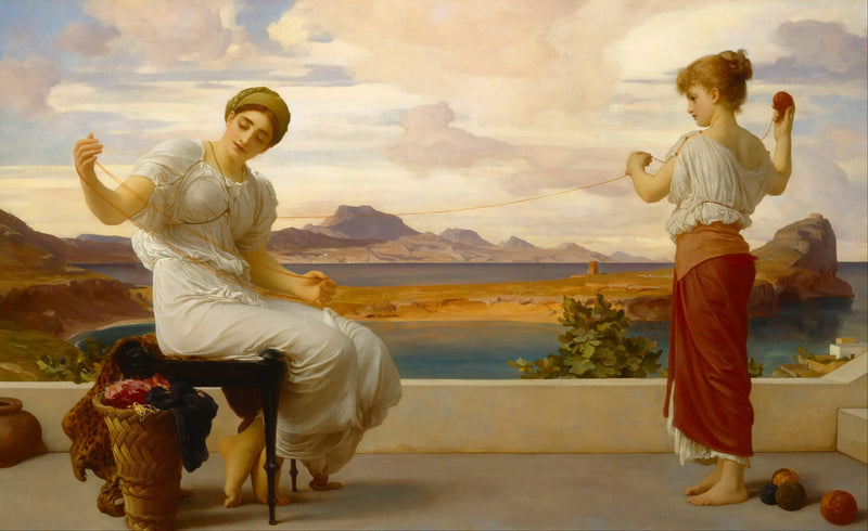 Wickelung des Knäuels - Frederic Leighton
