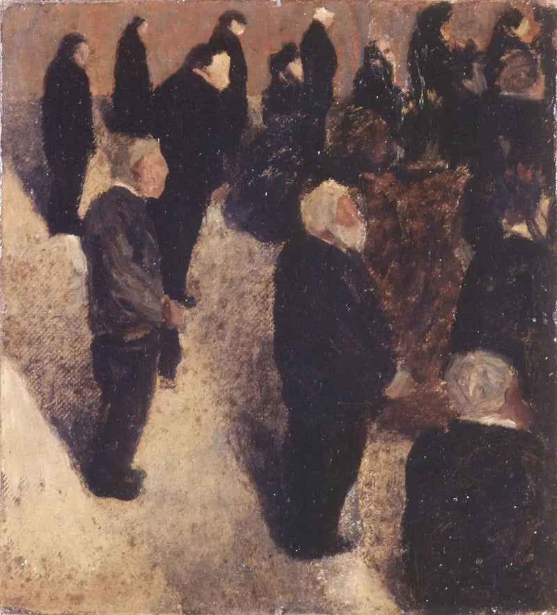 Beerdigung, Bretagne - Félix Vallotton