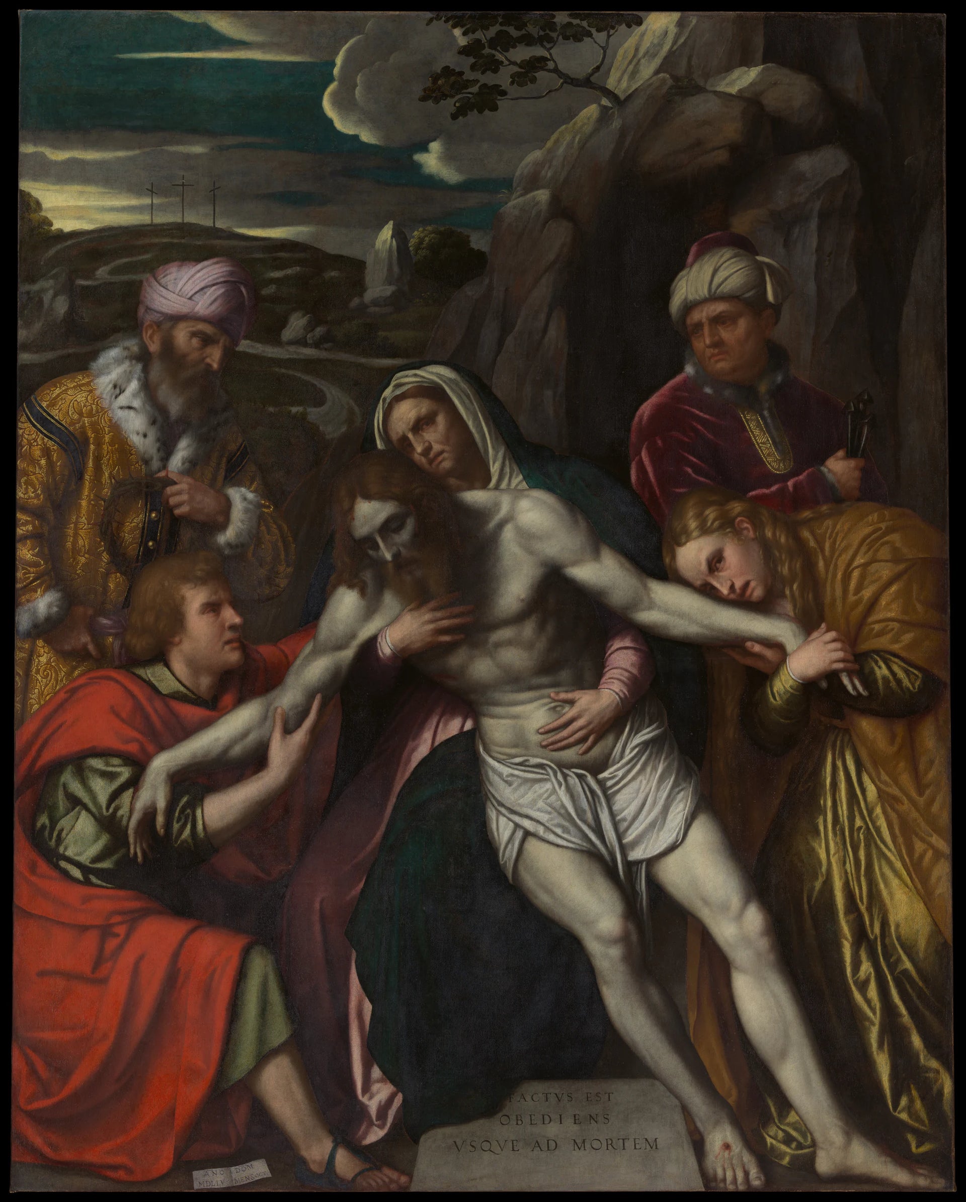 The Entombment - Moretto da Brescia (Alessandro Bonvicino)