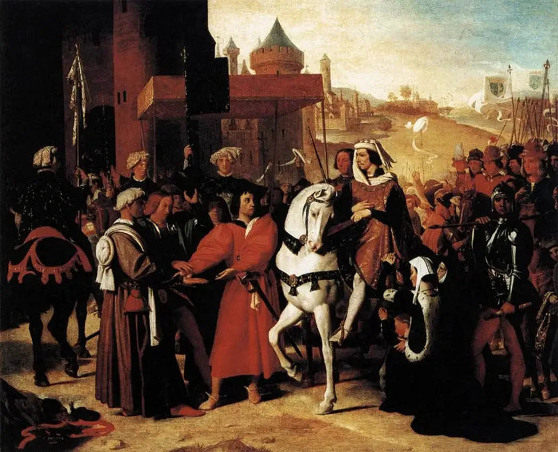 Eintritt in Paris des Delfins, zukünftiger Karl V. - Jean-Auguste-Dominique Ingres