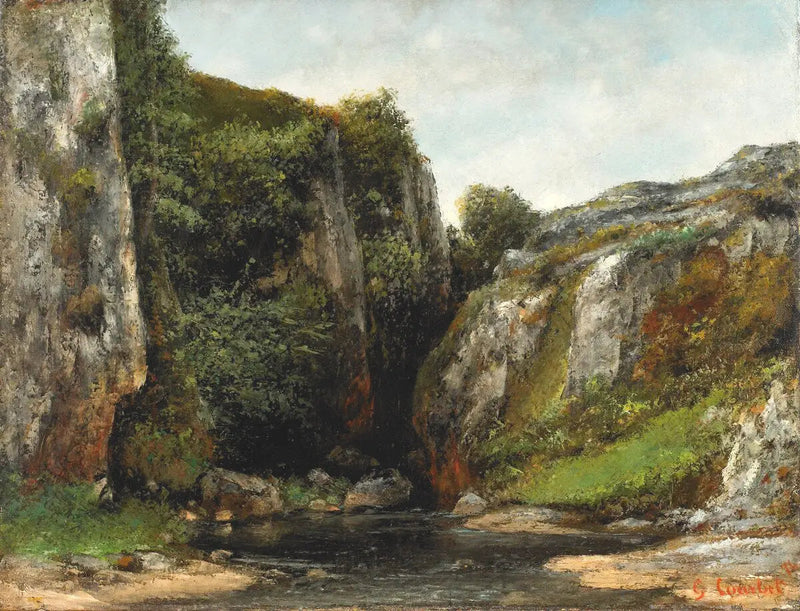 Eingang eines Gave - Gustave Courbet