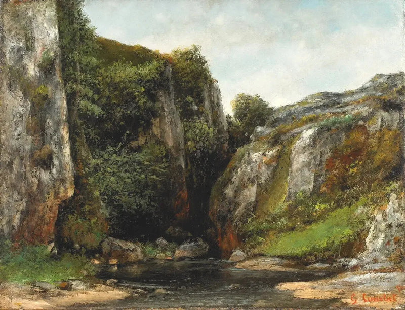 Eingang eines Gave - Gustave Courbet