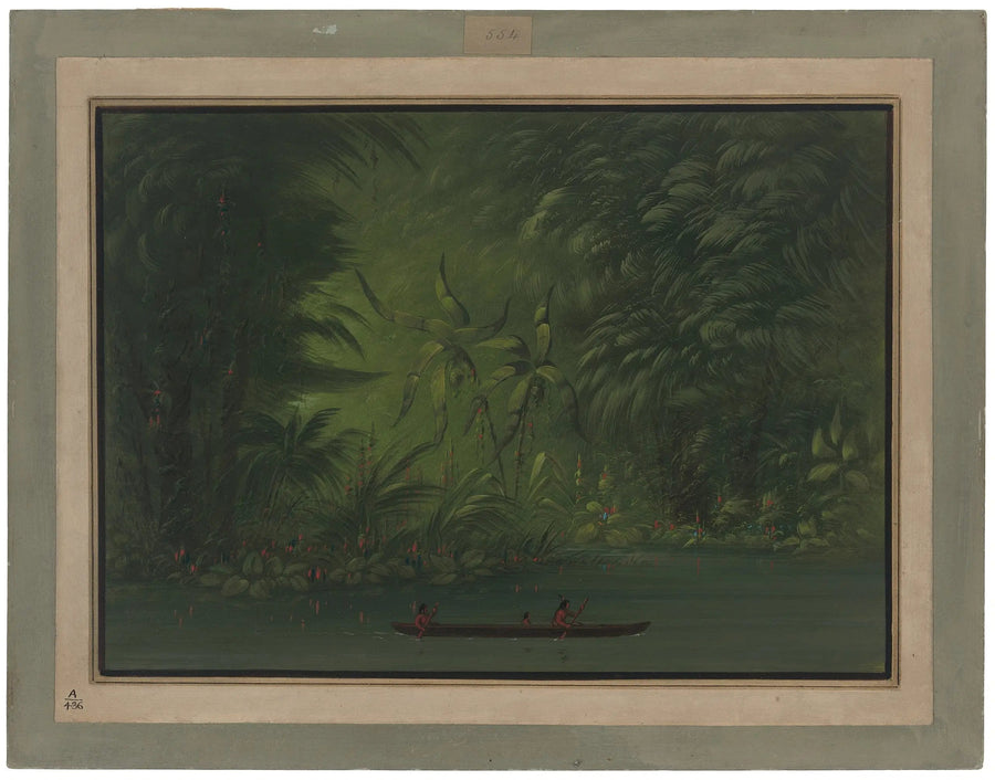 Eingang einer Lagune, Ufer des Amazonas - George Catlin