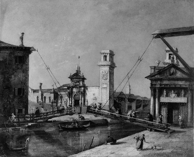 Eingang des Arsenal, Venedig - Francesco Guardi