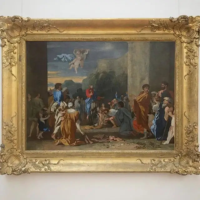 Entrée du Christ à Jérusalem - Nicolas Poussin image 1 reproduction artisanale de tableau