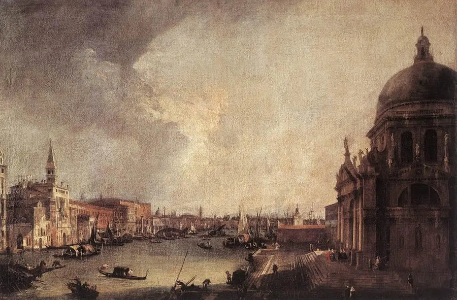 Eingang des Großen Kanals, nach Osten - Canaletto