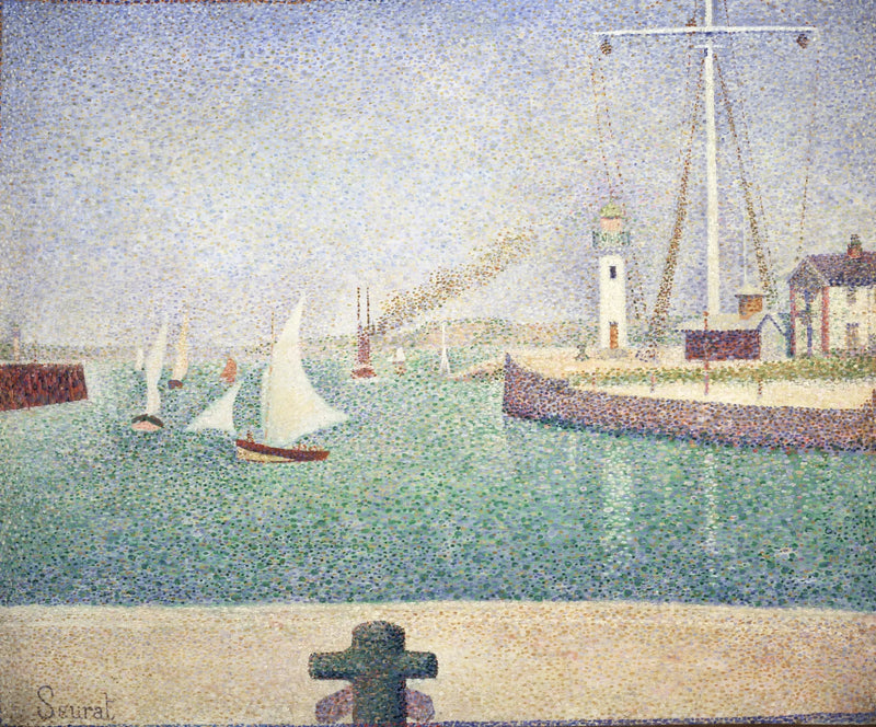 Eingang des Hafens von Honfleur - Georges Seurat