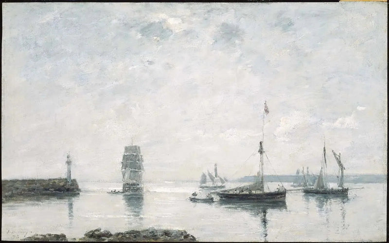 Eingang des Hafens - Eugène Boudin