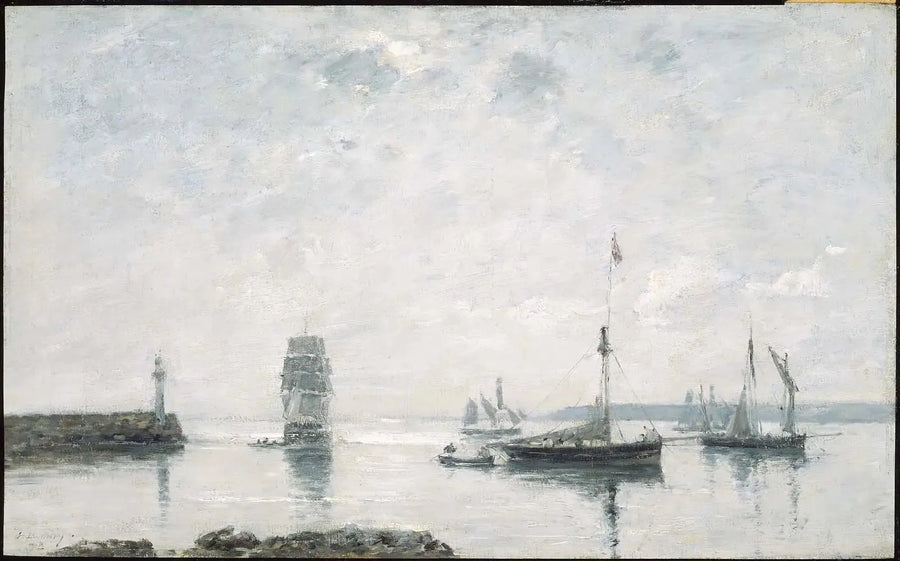Eingang des Hafens - Eugène Boudin