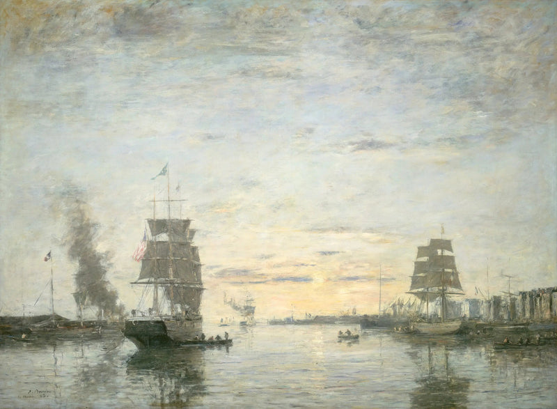 Eingang des Hafens von Le Havre - Eugène Boudin