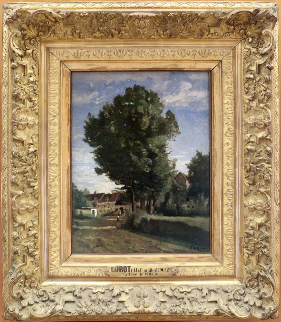 Dorfeingang - Jean-Baptiste Camille Corot