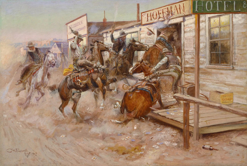 Ohne anzuklopfen eintreten - Charles Marion Russell