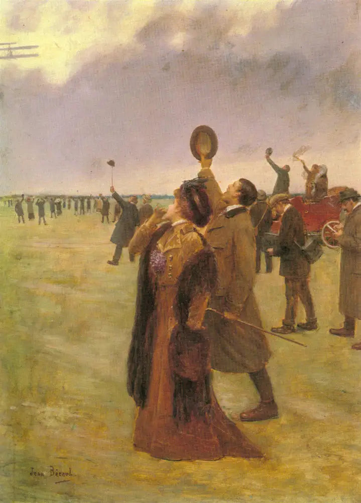 Envole eines Wright-Typ-Doppeldeckers - Jean Béroud