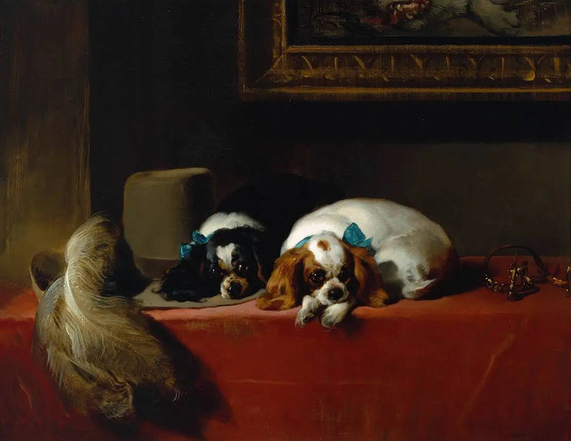 King-Charles-Spaniere („Die Haustiere des Reiters“) - Edwin Henry Landseer