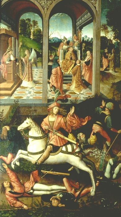 Episoden aus dem Leben des heiligen Hubert von Litauen - Jacob Cornelisz van Oostsanen