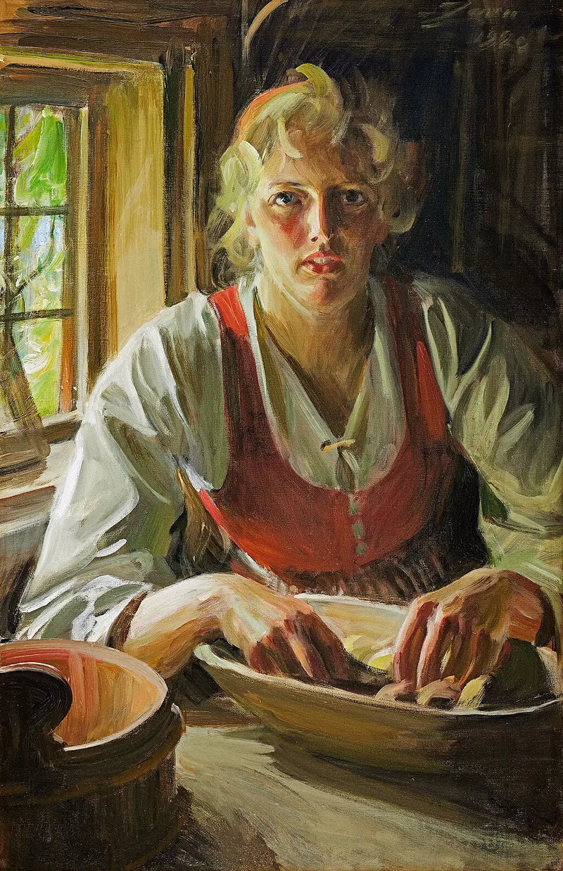 Kartoffeln schälen - Anders Zorn