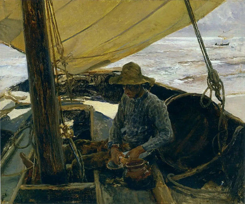 Kartoffeln schälen - Joaquín Sorolla
