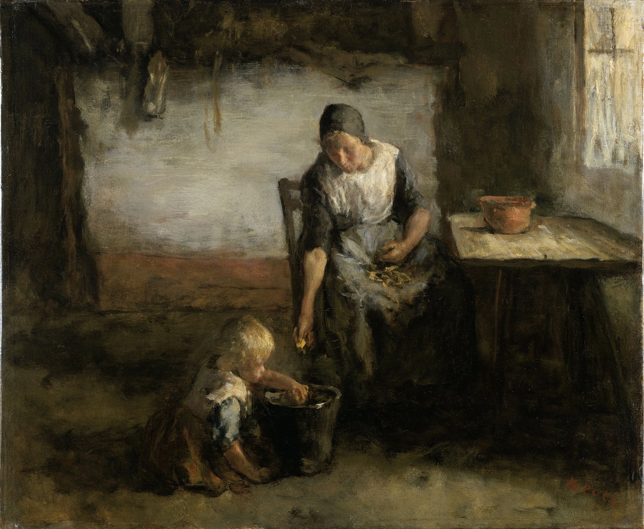 L'éplucheur de pommes de terre - Jacobus Simon Hendrik Kever