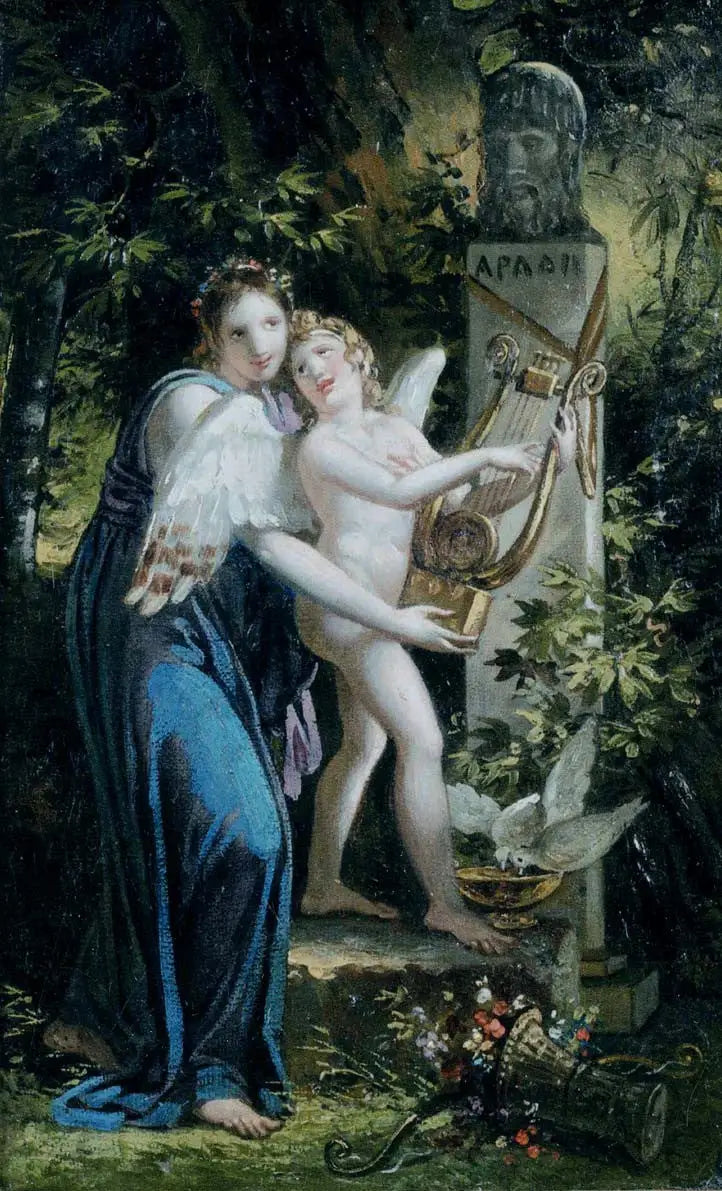 Érato und die Liebe - Charles Meynier