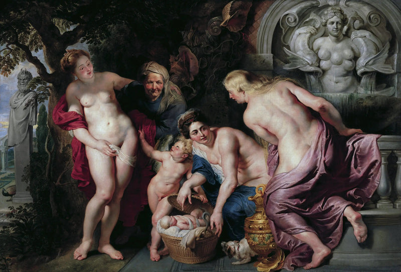 Erichthonios entdeckt von den Töchtern des Kekrops - Peter Paul Rubens