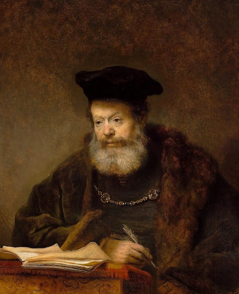 Gelehrter an seinem Arbeitstisch - Rembrandt