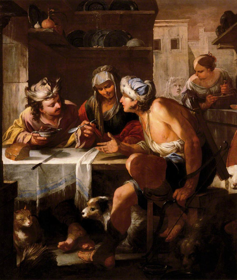 Esau verkauft sein Erstgeburtsrecht - Luca Giordano