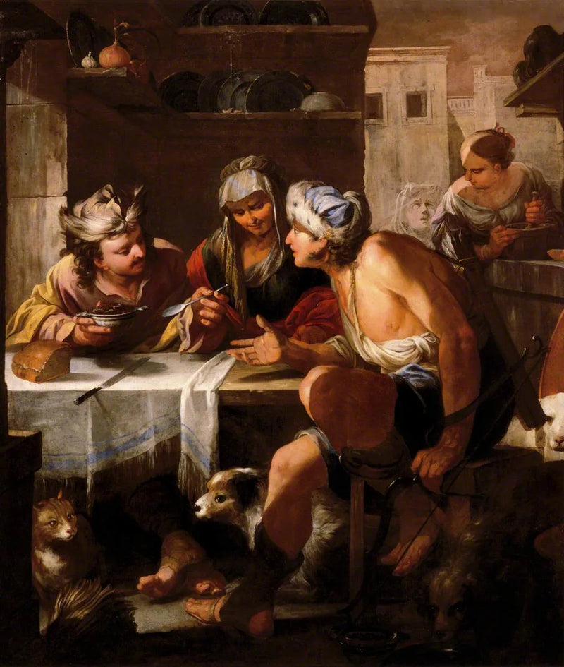 Esau verkauft sein Erstgeburtsrecht - Luca Giordano