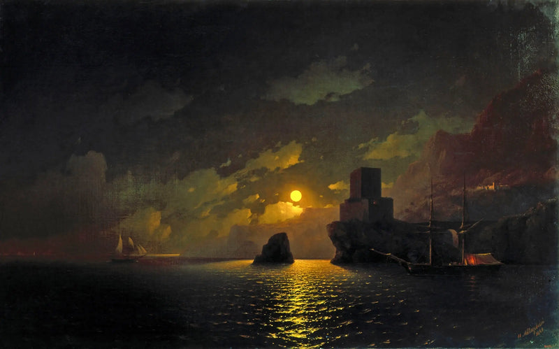 Russische Eskadron am Hafen von Sewastopol - Iwan Aivazovsky