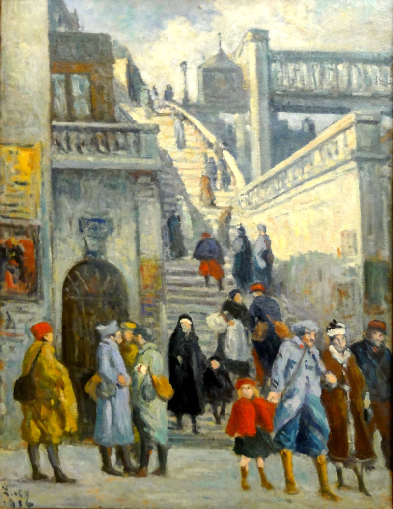 Treppen im Alsace-Straßenviertel - Maximilien Luce