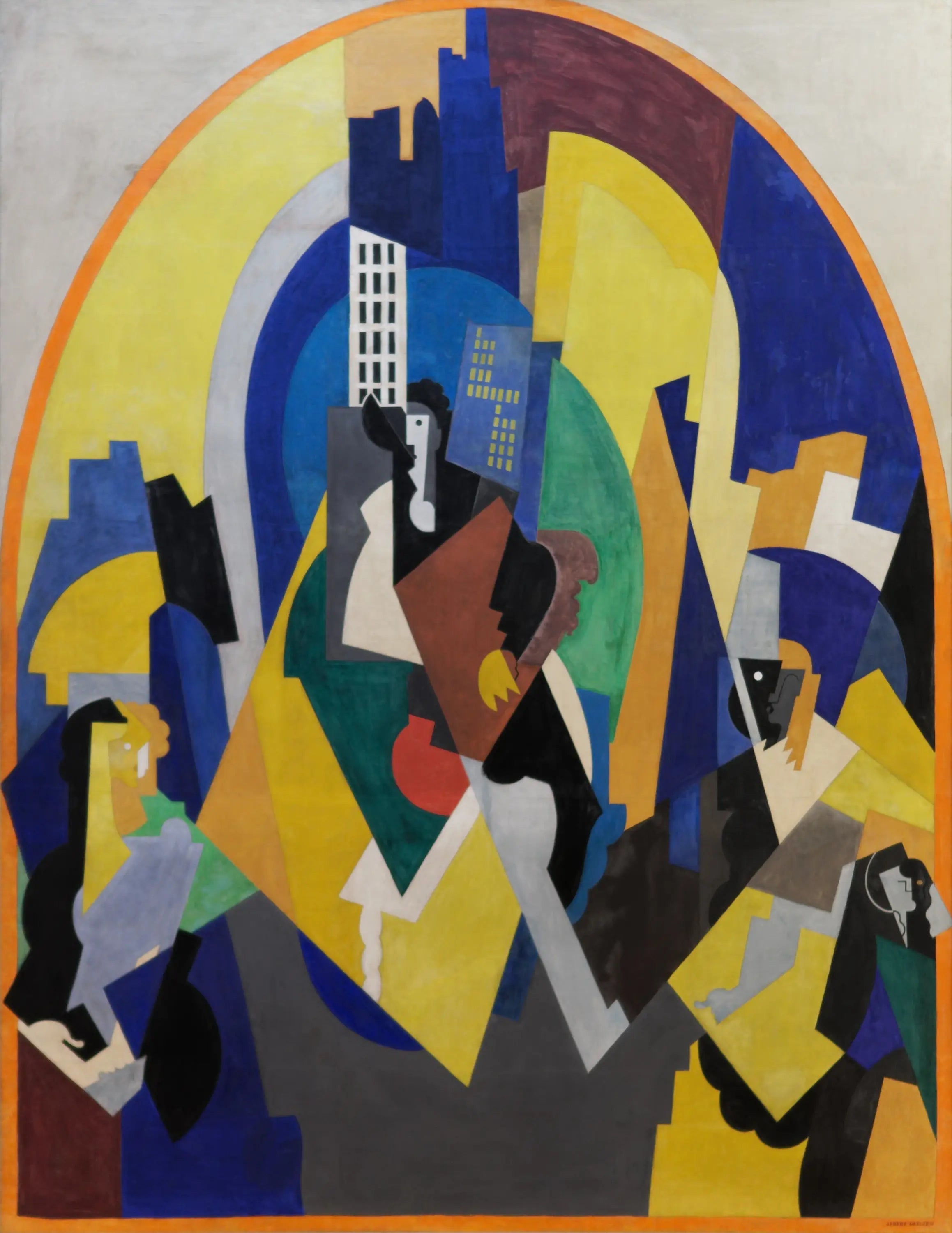 Espace rythmé selon le plan - Albert Gleizes image 1 tableau peint à l’huile sur toile