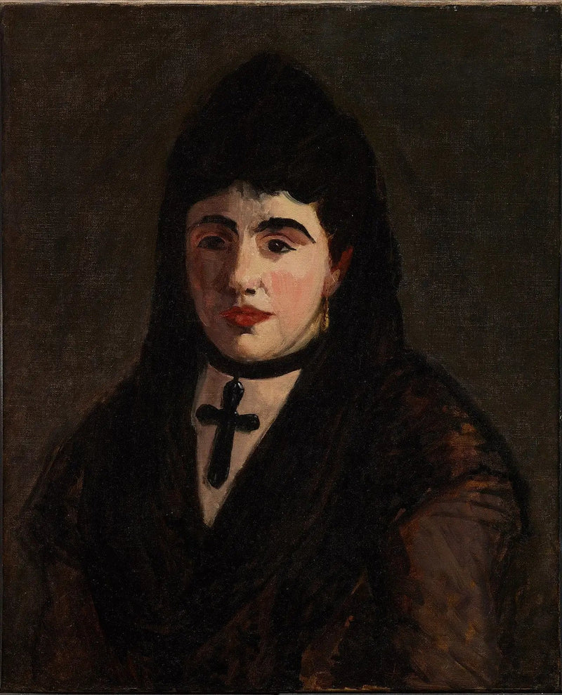 Spanierin am Schwarzen Kreuz - Édouard Manet