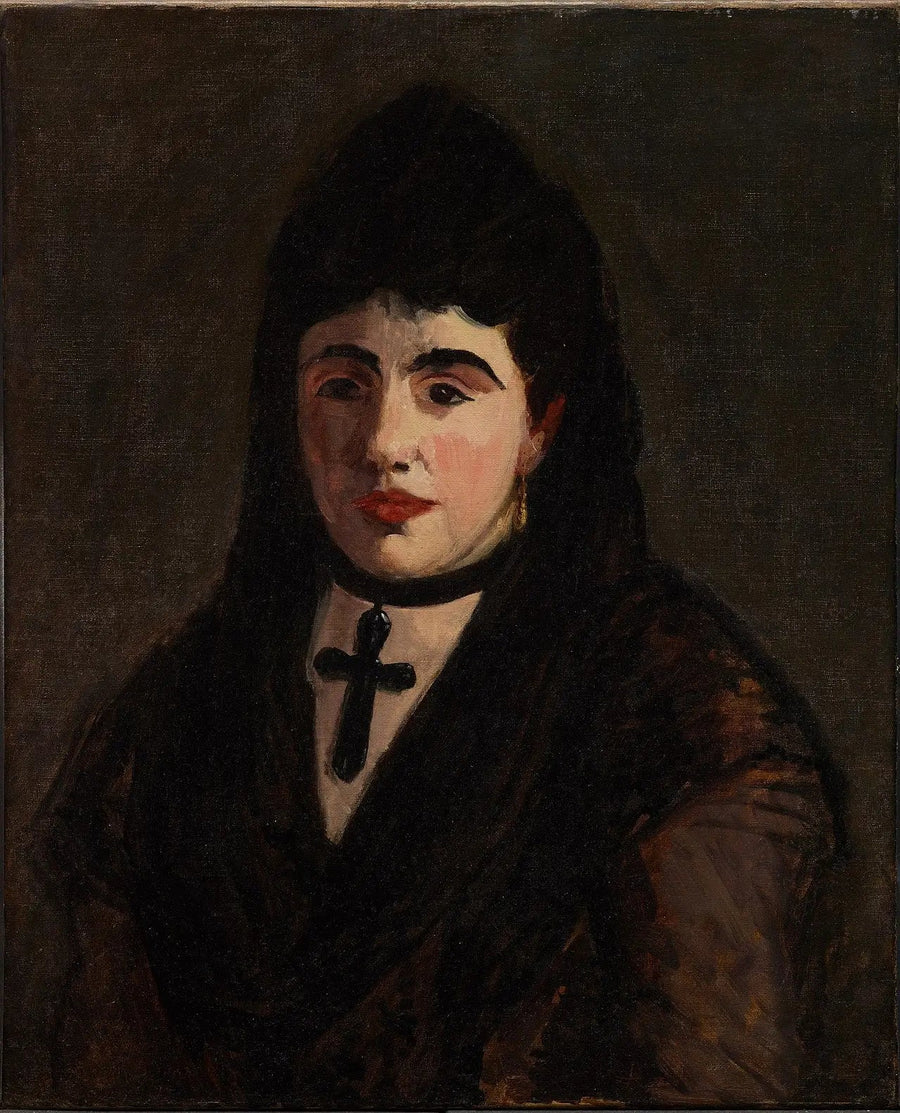 Spanierin am Schwarzen Kreuz - Édouard Manet